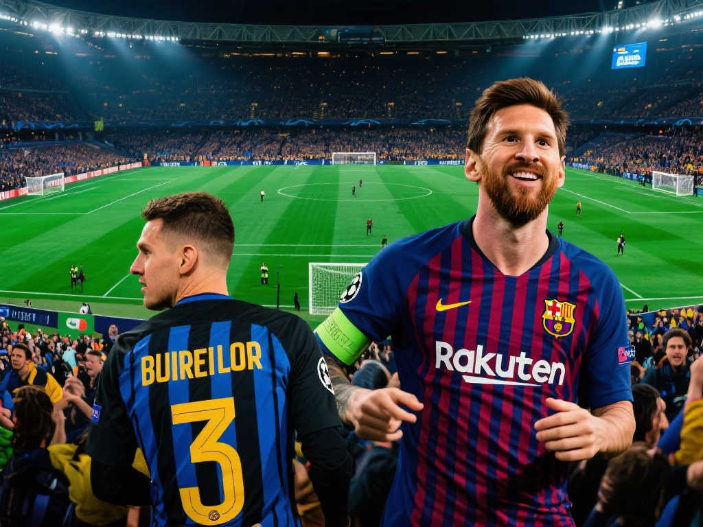 史诗对决！国米巴萨两回合3-3平分秋色，悬念迭起！